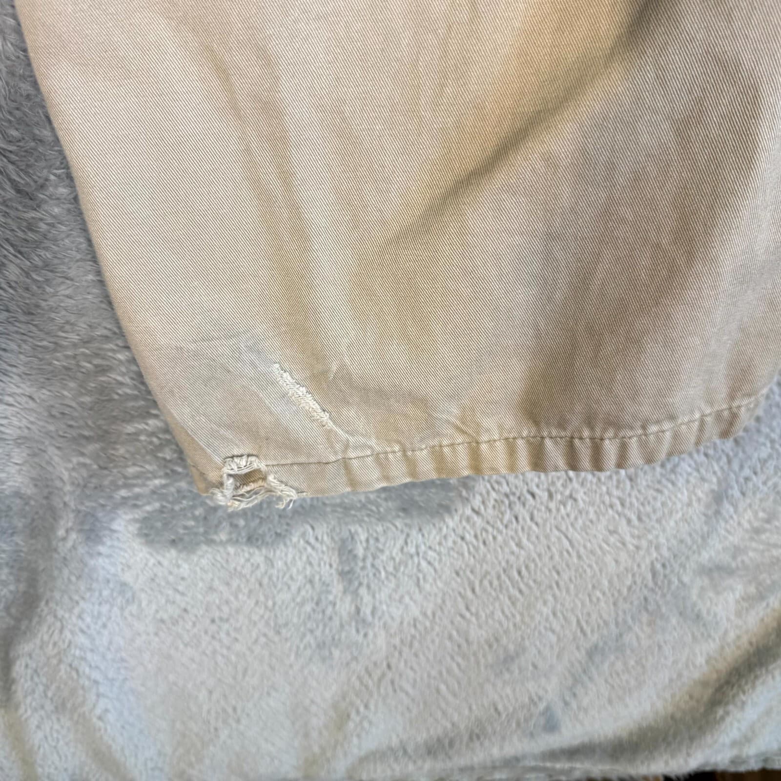 Dickies Cargo Pants Mens 36x34 Beige Cotton Loose Fit Work Utility - Thumbnail 5