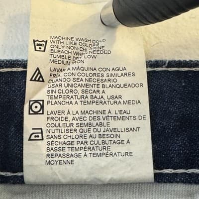 Dickies Jeans Mens 32x32 Blue Denim Straight Leg Work Utility Carpenter Pants - Thumbnail 6