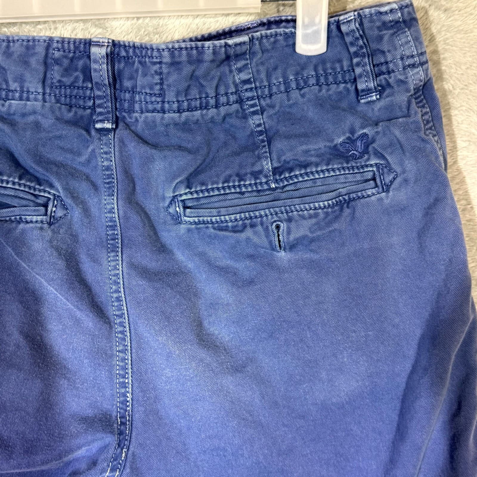 American Eagle Men’s Golf Shorts 30 Blue Cotton Longer Length Casual - Thumbnail 7