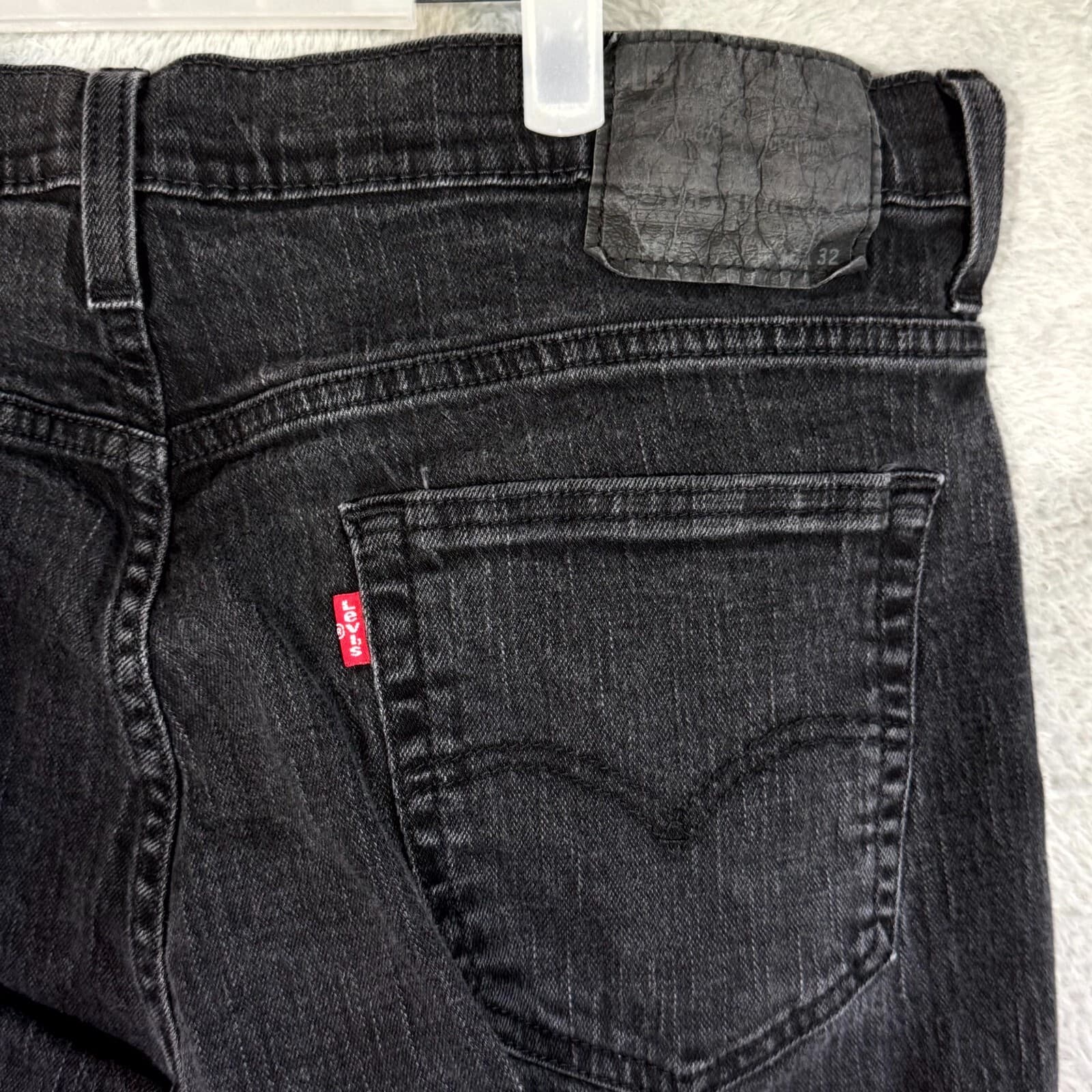 Levi’s 510 Men’s Jeans 33x30 Black Denim Stretch Mid-Rise Straight Leg - Thumbnail 7