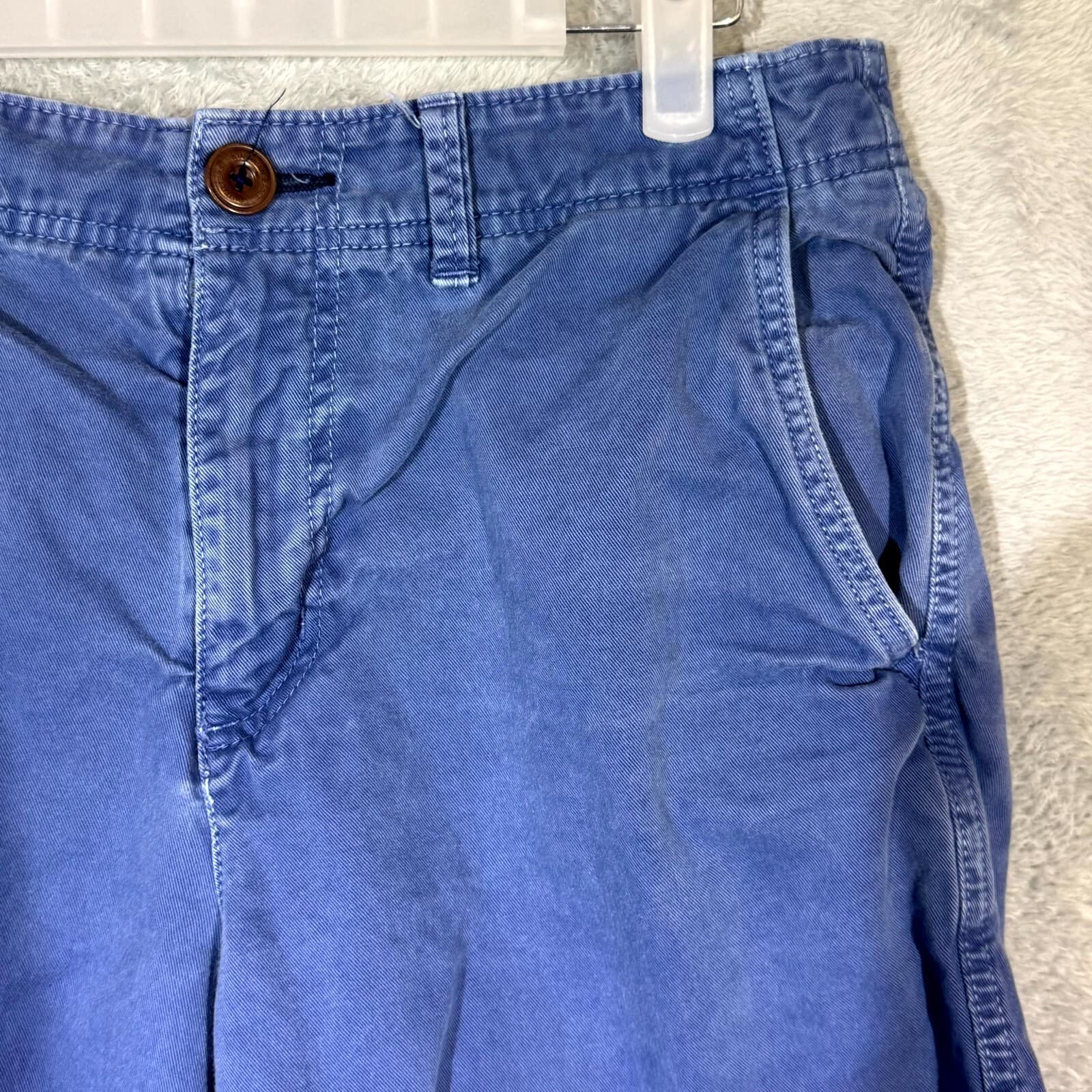 American Eagle Men’s Golf Shorts 30 Blue Cotton Longer Length Casual - Thumbnail 4