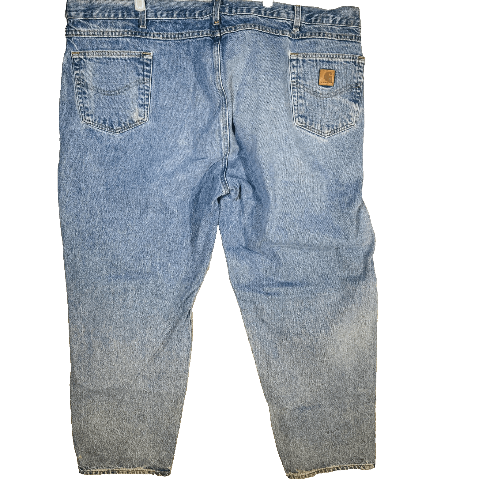 Vintage Carhartt B17 DST Jeans Mens 48x30 (50x30) Blue Relaxed Tapered Denim - Thumbnail 2