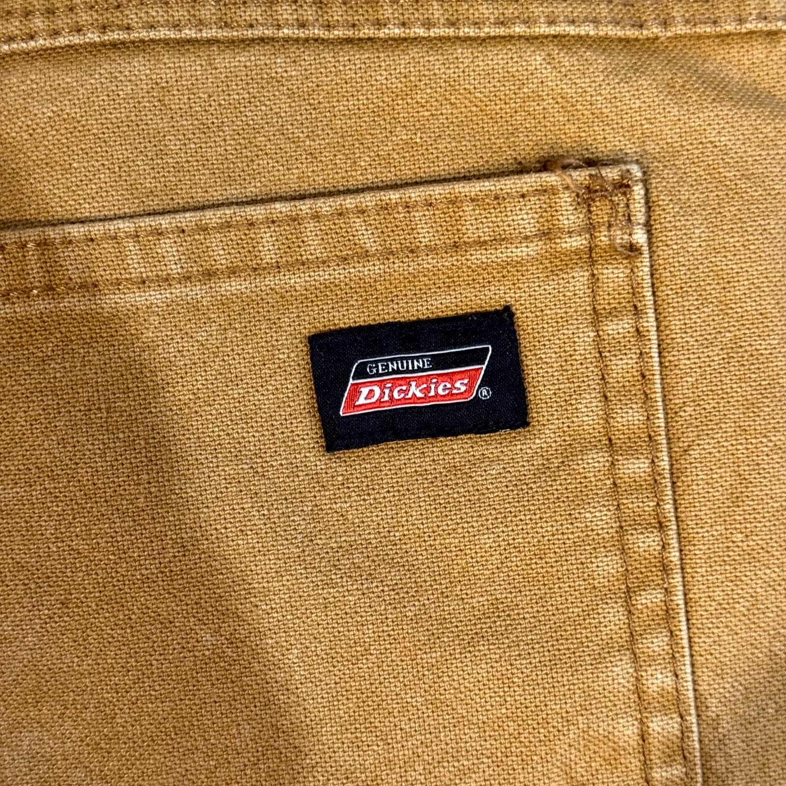 Dickies Utility Jeans Men 40x32 Brown Stretch Straight Workwear Durable - Thumbnail 4