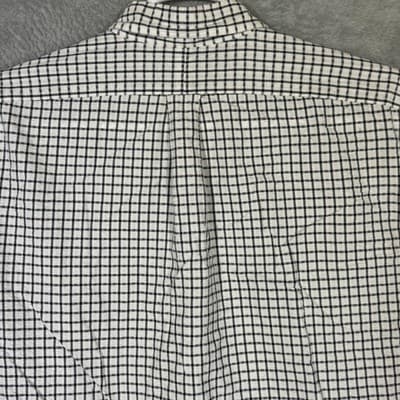 Ralph Lauren Shirt Mens XL White Black Check Blaire Button Down Long Sleeve Pony - Thumbnail 9