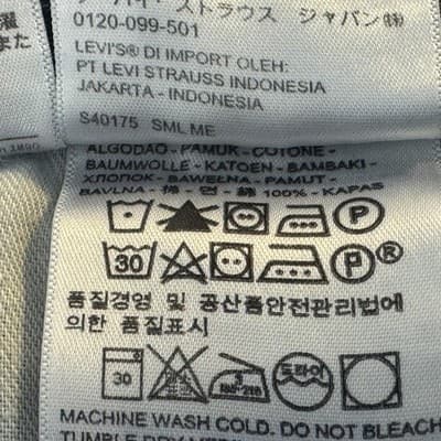 Levis Jeans Mens 38x30 Blue Medium Wash Straight Mid Rise 100% Cotton Denim - Thumbnail 5