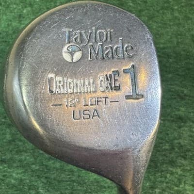 Vintage TaylorMade Original One Pittsburgh Persimmon 12° Driver Mens RH Steel - Image 1