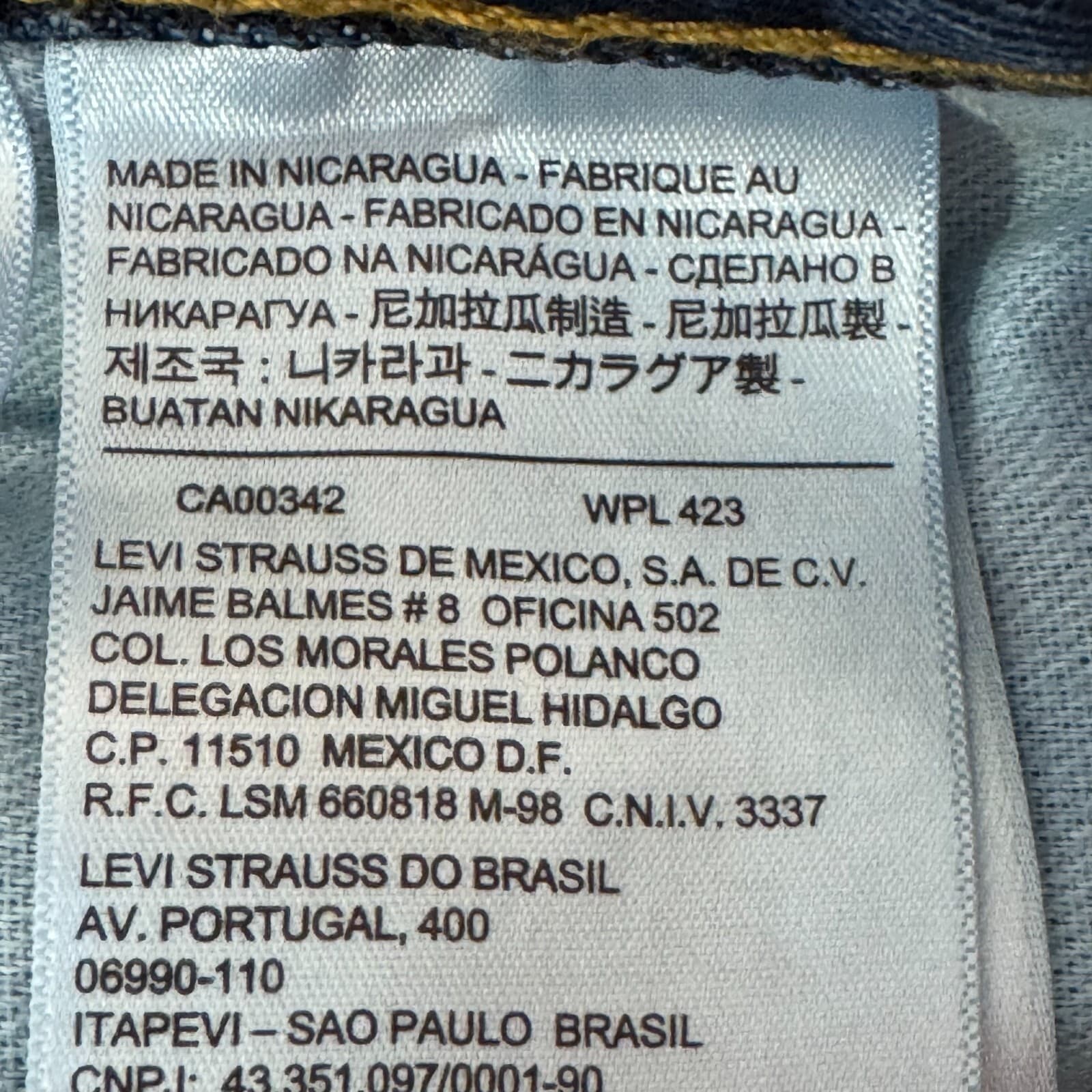 Levis 505 Jeans Men 36x29 Regular Fit Mid Rise Straight Leg Blue Denim Classic - Thumbnail 11