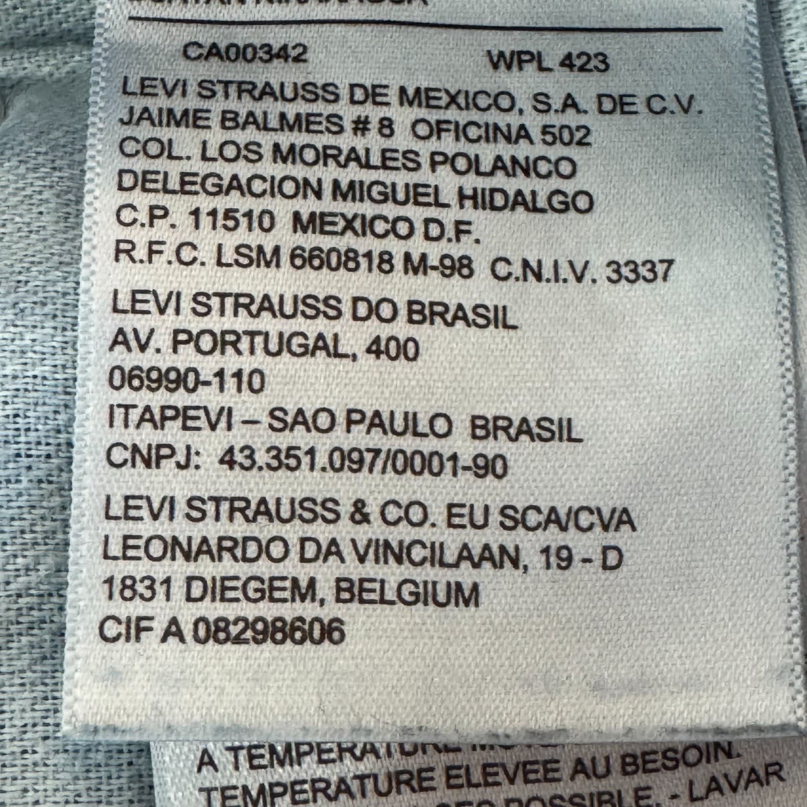 Levis 505 Jeans Men 36x29 Regular Fit Mid Rise Straight Leg Blue Denim Classic - Thumbnail 12