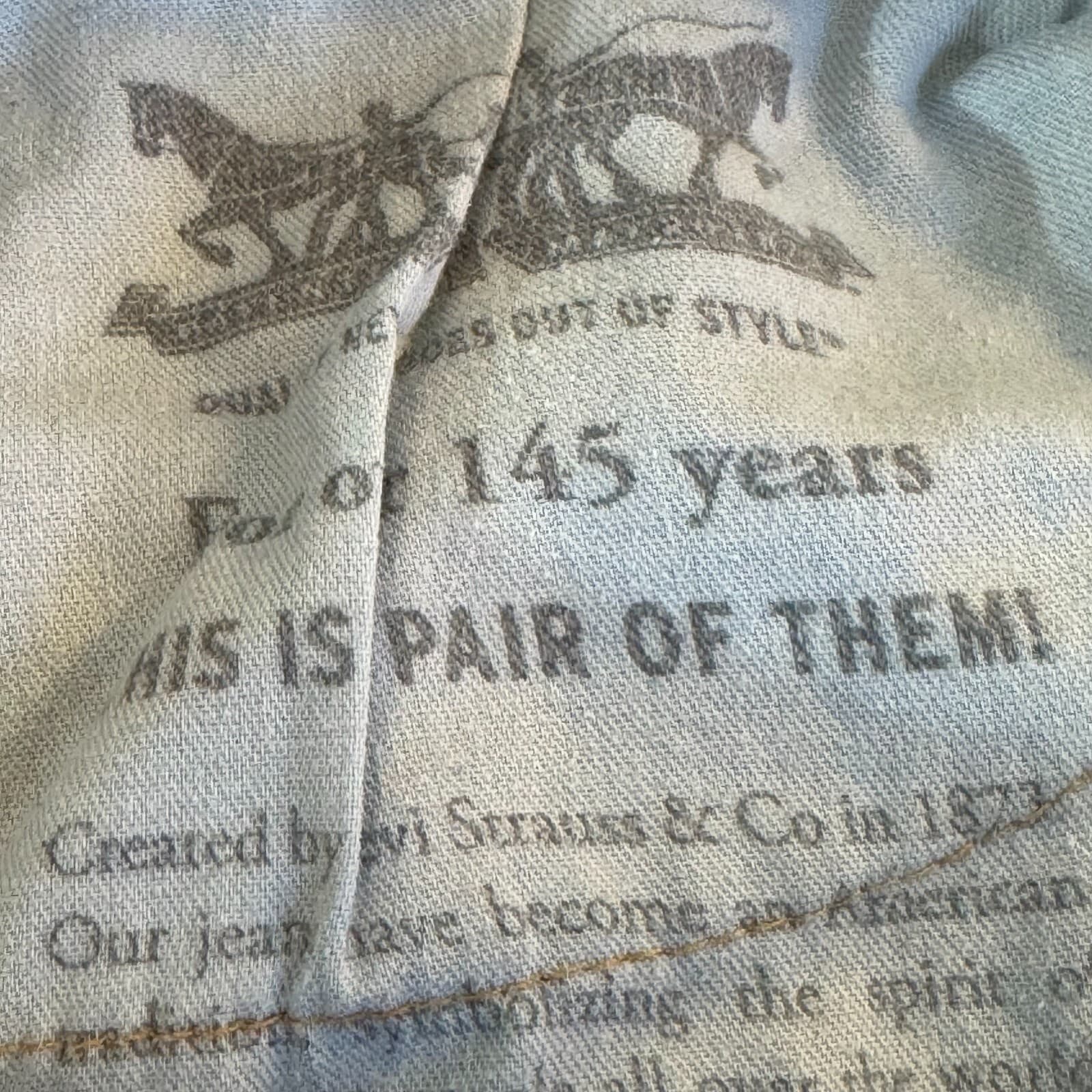 Levi’s 505 Men’s Jeans 34x32 Blue Denim Stretch Mid-Rise Straight Leg - Thumbnail 15