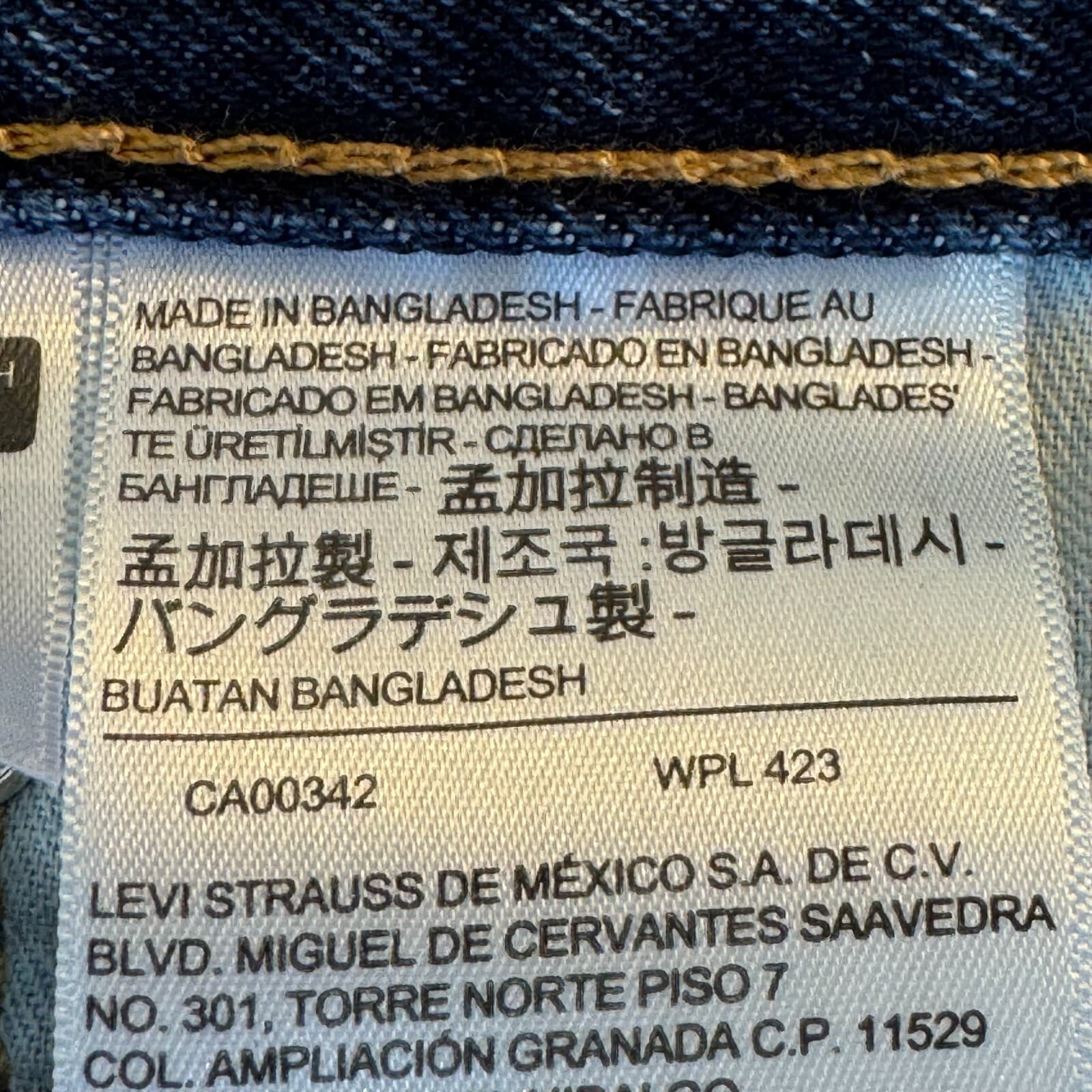 Levi’s 505 Men’s Jeans 42x32 Blue Denim Stretch Mid-Rise Straight Leg - Thumbnail 15