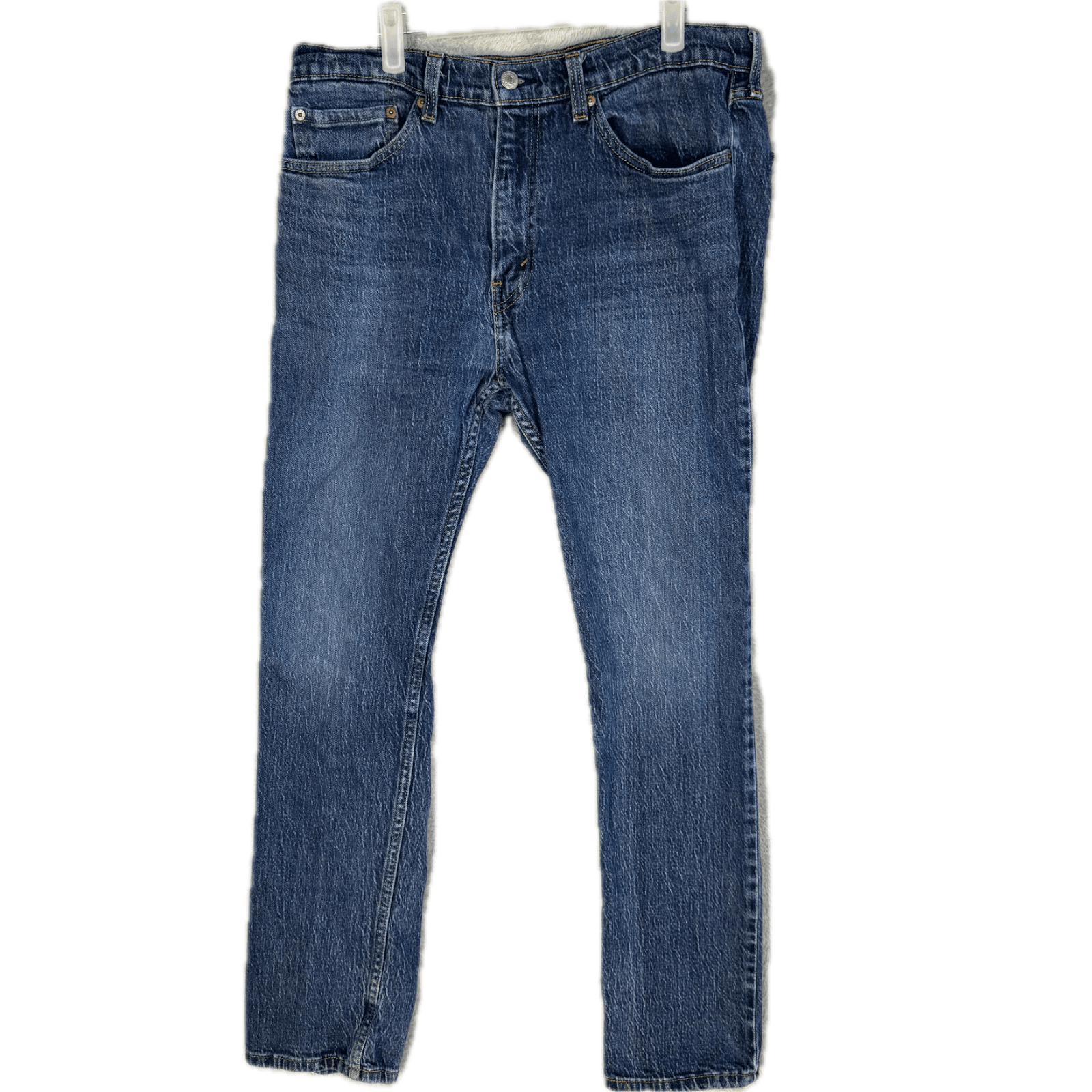 Levi’s 505 Men’s Jeans 34x32 Blue Denim Stretch Mid-Rise Straight Leg - Image 1