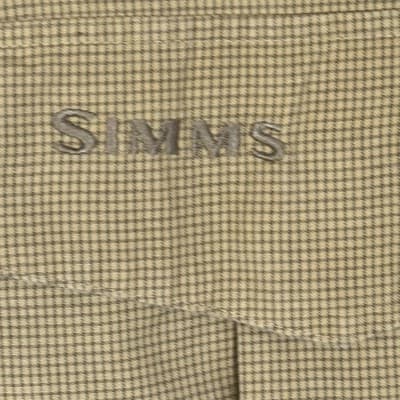 Simms Shirt Mens Large Brown Check Short Sleeve Button Up Fishing Guide Pockets - Thumbnail 7