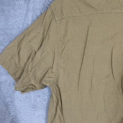 Simms Shirt Mens Large Brown Check Short Sleeve Button Up Fishing Guide Pockets - Thumbnail 9