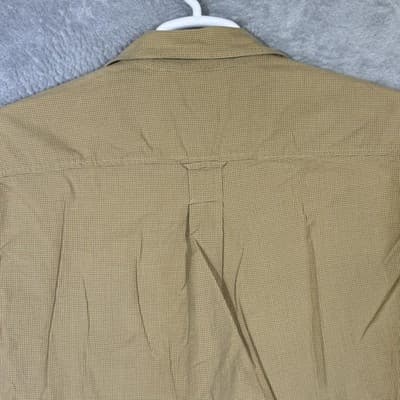 Simms Shirt Mens Large Brown Check Short Sleeve Button Up Fishing Guide Pockets - Thumbnail 10