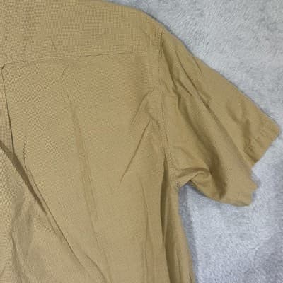 Simms Shirt Mens Large Brown Check Short Sleeve Button Up Fishing Guide Pockets - Thumbnail 11