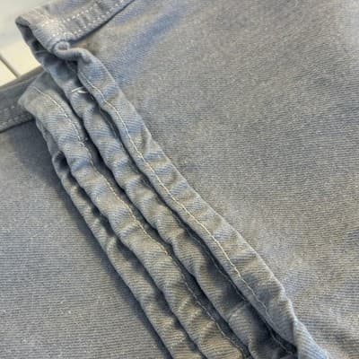 Vintage Levis 505 Jeans Mens 38x31 (40x30) Gray Regular Fit Straight USA Denim - Thumbnail 7