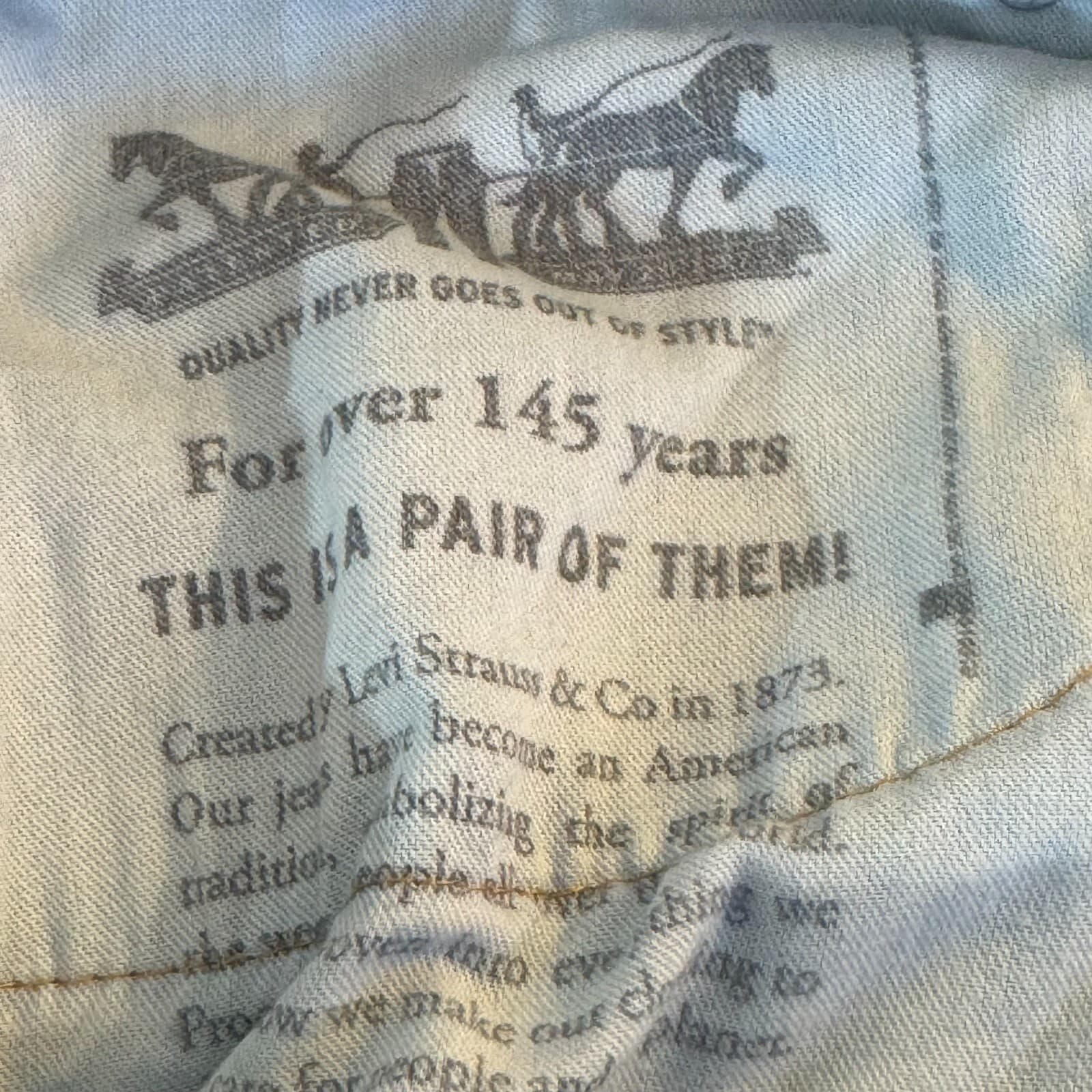 Levi’s 505 Men’s Jeans 42x32 Blue Denim Stretch Mid-Rise Straight Leg - Thumbnail 16