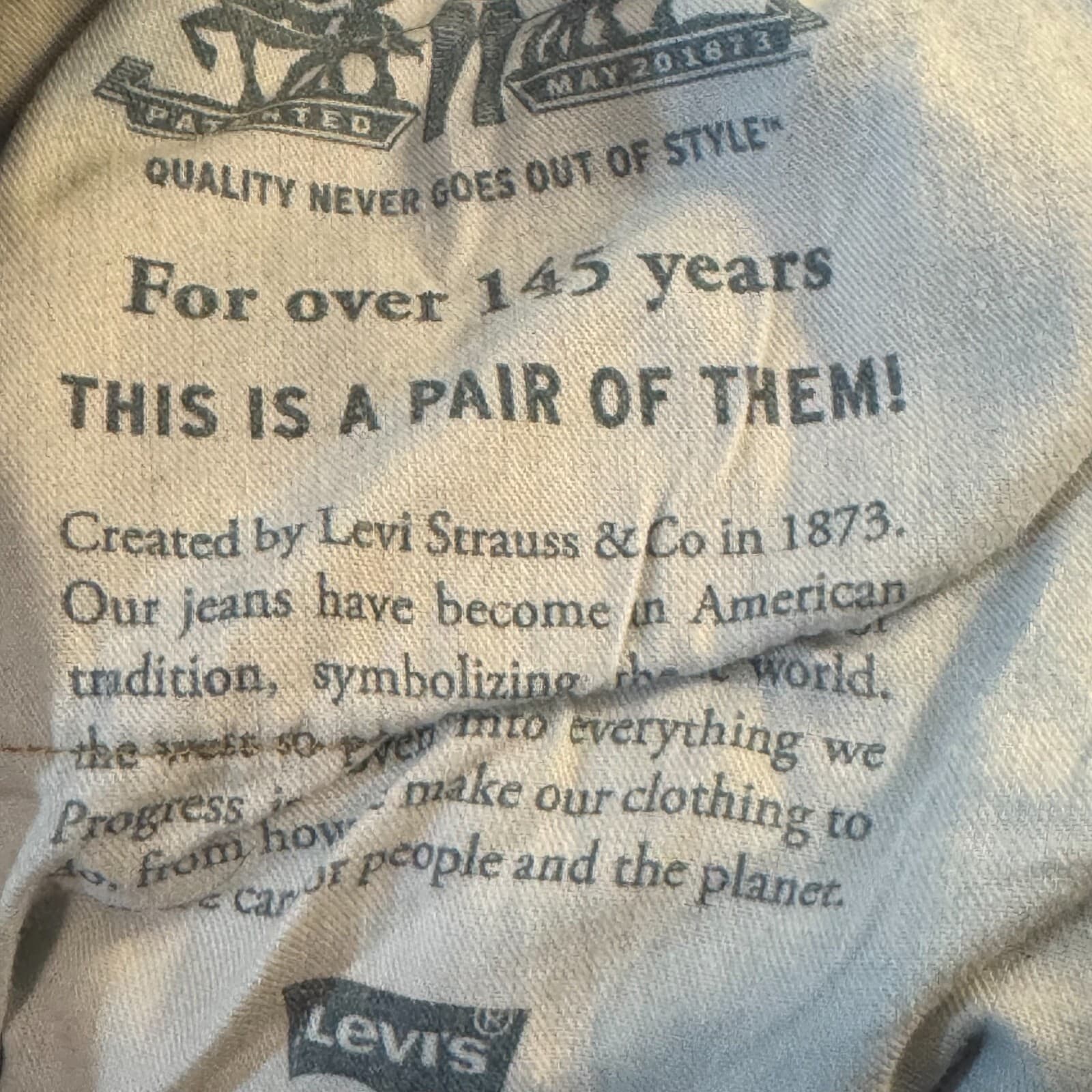 Levis 505 Jeans Men 34x30 Regular Fit Mid Rise Straight Leg Blue Denim Classic - Thumbnail 13