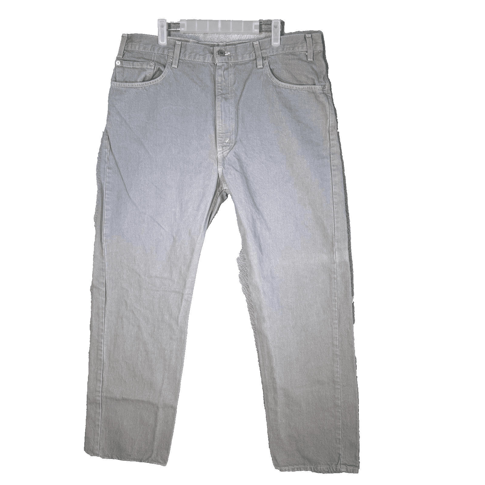 Vintage Levis 505 Jeans Mens 38x31 (40x30) Gray Regular Fit Straight USA Denim - Image 1