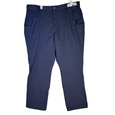 Carhartt Pants Mens 38x28 Navy Blue Ripstop Utility Workwear Outdoor Relaxed Fit - Image 1