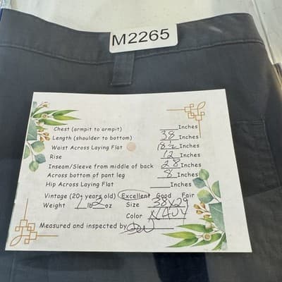 Carhartt Pants Mens 38x28 Navy Blue Ripstop Utility Workwear Outdoor Relaxed Fit - Thumbnail 6