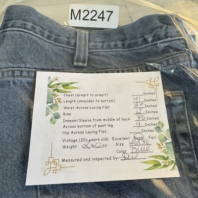 Carhartt Jeans Mens 40x30 Blue Relaxed Fit Denim Straight Leg Workwear Pants Zip - Thumbnail 8