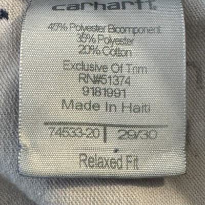 Carhartt Pants Mens 29x28 Navy Blue Relaxed Fit Ripstop Workwear Utility Pockets - Thumbnail 5