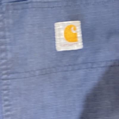 Carhartt Pants Mens 38x30 Navy Blue Relaxed Fit Ripstop Workwear Utility Zip - Thumbnail 4