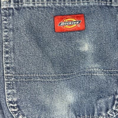 Dickies Carpenter Jeans Mens 40x30 Denim Workwear Relaxed Fit Zip Fly - Thumbnail 4