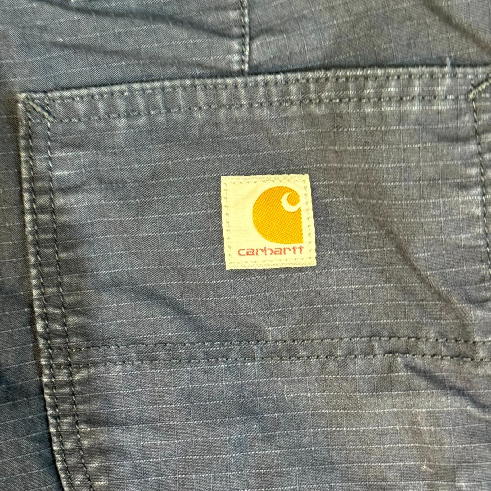 Carhartt Cargo Shorts Men’s 44 Navy Ripstop Utility Work Rugged Flex Workwear - Thumbnail 3