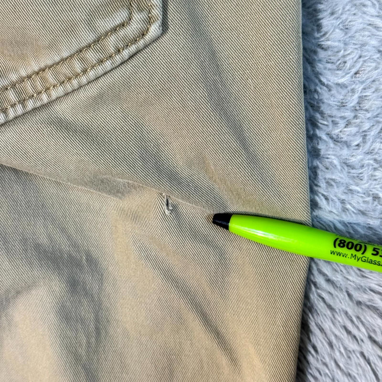 Levi's 511 Men's Jeans 36x32 Beige Slim Fit Stretch Straight Leg - Thumbnail 6