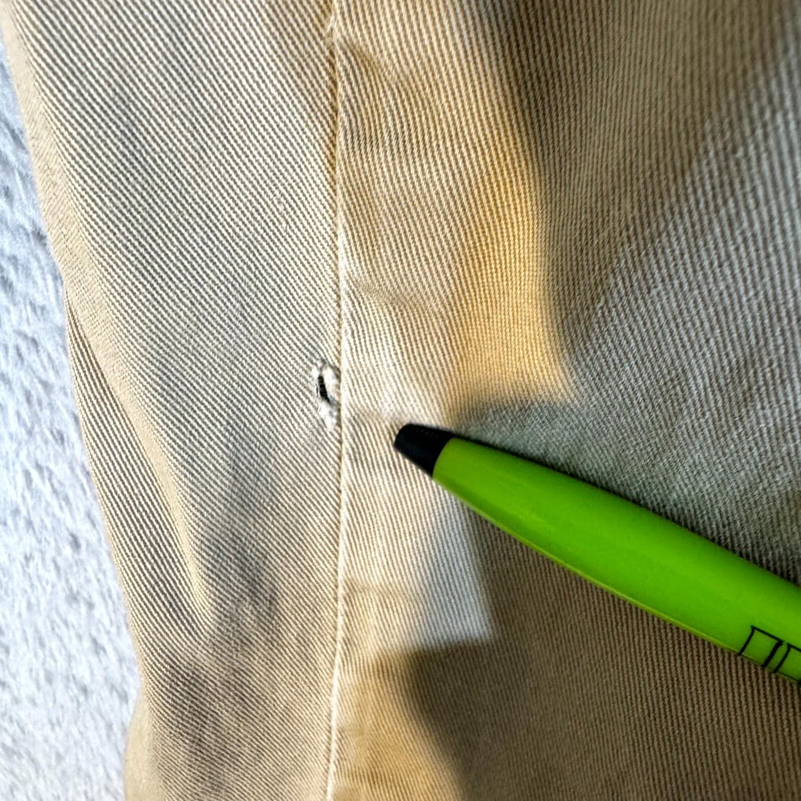 Levi's 511 Men's Jeans 36x32 Beige Slim Fit Stretch Straight Leg - Thumbnail 4