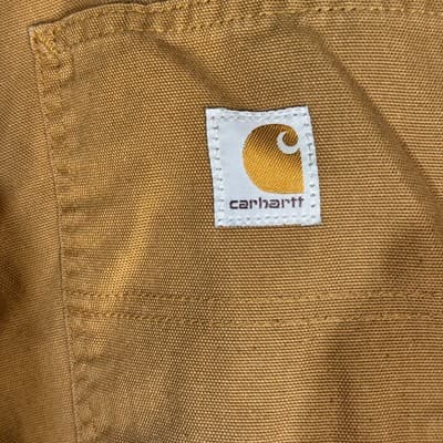 Carhartt Pants Mens 34x30 Brown Dungaree Fit Workwear Utility Canvas Good - Thumbnail 4