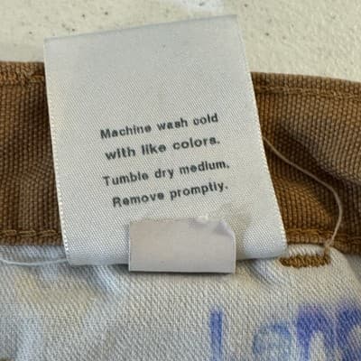 Carhartt Pants Mens 34x30 Brown Dungaree Fit Workwear Utility Canvas Good - Thumbnail 5