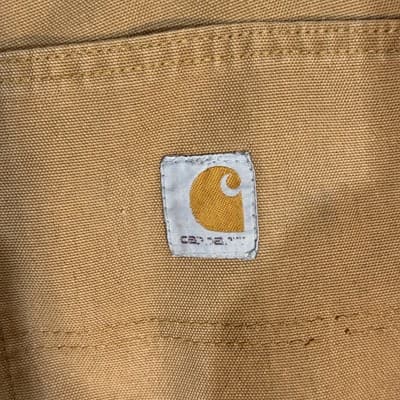 Carhartt Pants Mens 34x32 Brown Dungaree Fit Utility Workwear Canvas Durable - Thumbnail 3