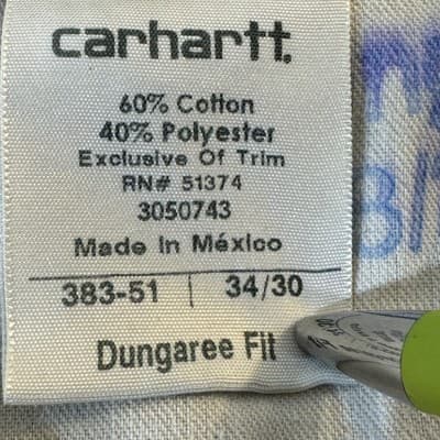 Carhartt Pants Mens 34x30 Brown Dungaree Fit Workwear Utility Canvas Good - Thumbnail 7