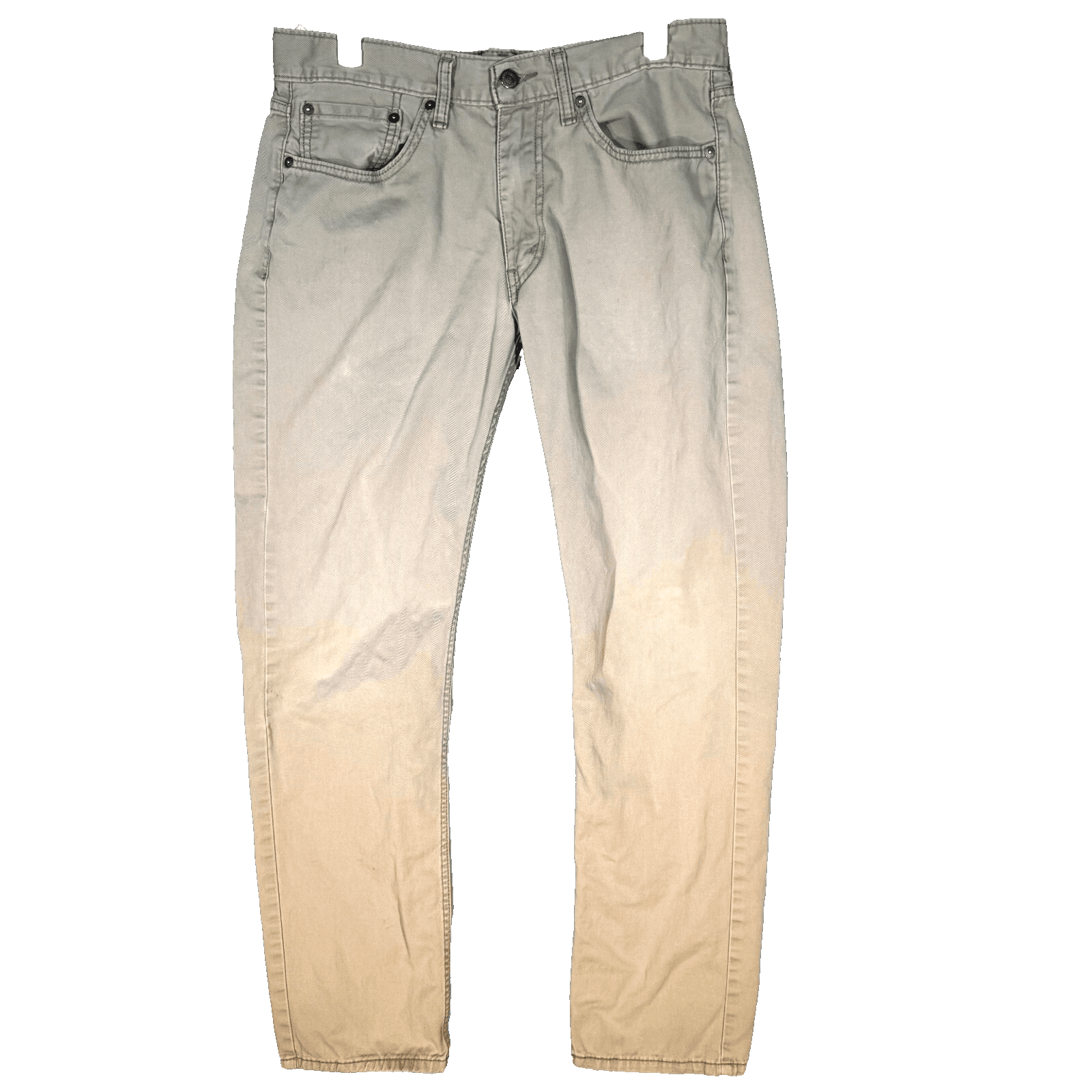 Levi's 514 Men's Jeans 32x32 Beige Denim Mid Rise Straight Fit 100% Cotton - Image 1