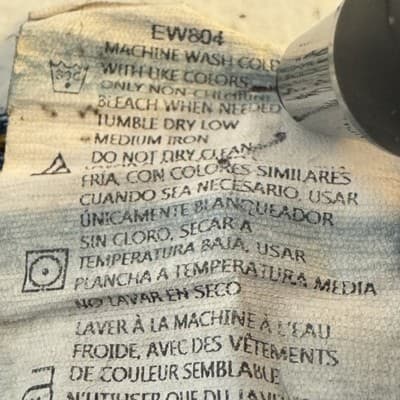 Dickies Jeans Mens 34x32 Blue Denim Straight Workwear Pants Distressed Good Zip - Thumbnail 7