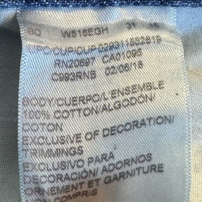 Dickies Jeans Mens 34x30 Blue Denim Straight Leg Workwear Classic Fit Pants Zip - Thumbnail 4