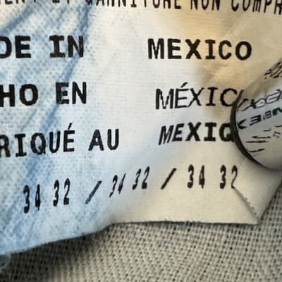 Dickies Jeans Mens 34x32 Blue Denim Straight Leg Workwear Distressed Wash Zip - Thumbnail 5