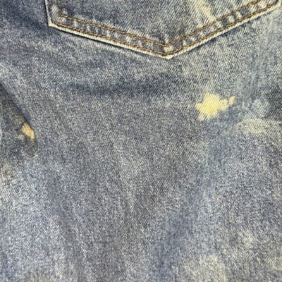 Dickies Jeans Mens 34x32 Blue Denim Straight Workwear Pants Distressed Good Zip - Thumbnail 3