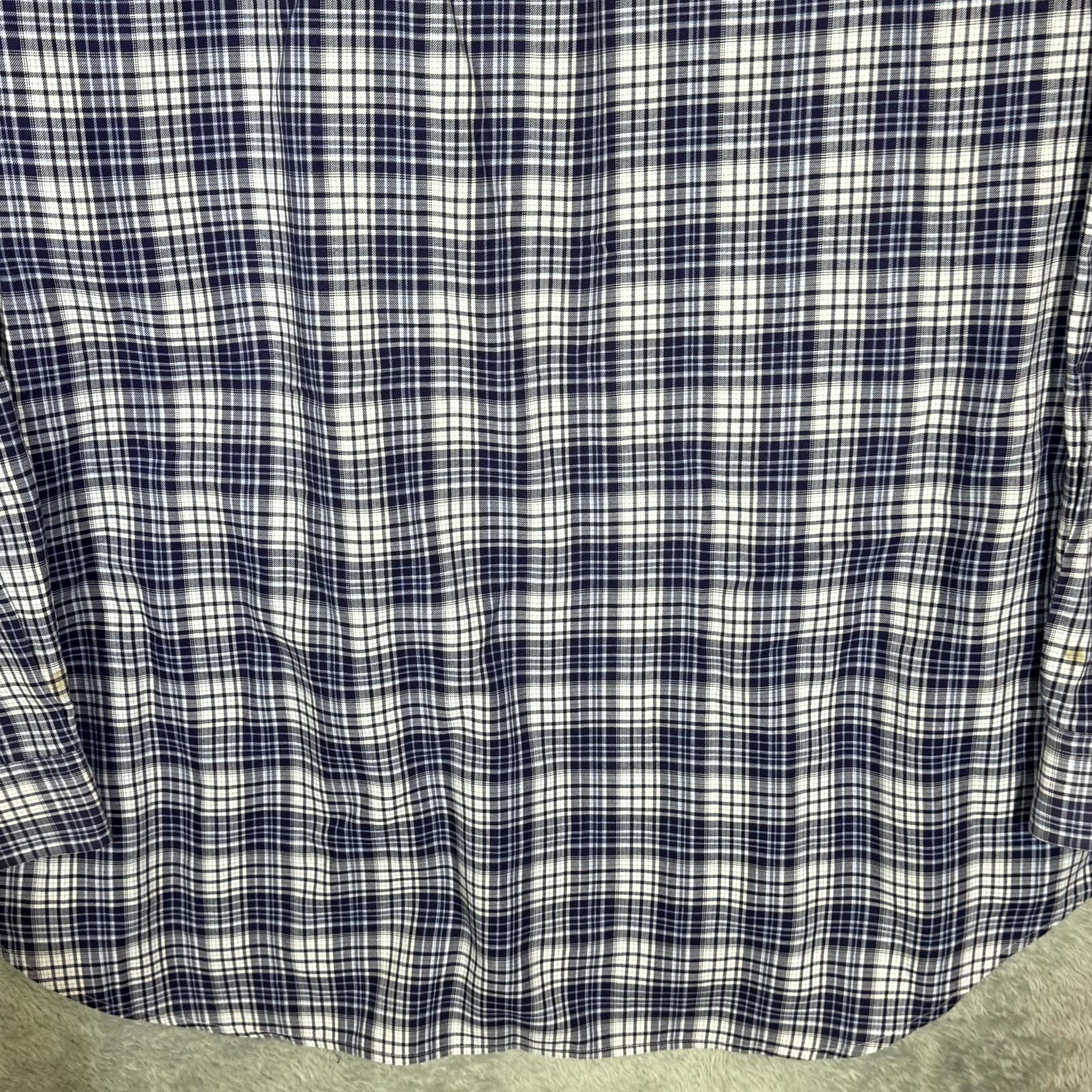 Ralph Lauren Blake Men’s Shirt XL Blue Plaid Cotton Long Sleeve Button-Down - Thumbnail 13
