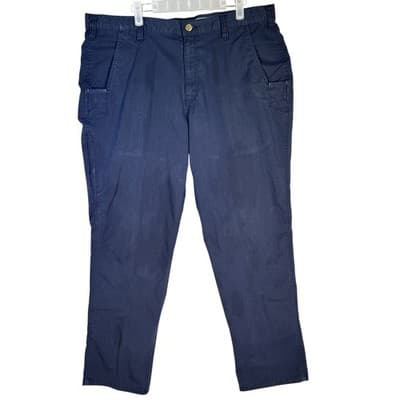 Carhartt Pants Mens 33x30 Navy Relaxed Fit Ripstop Workwear Stain Utility - Image 1