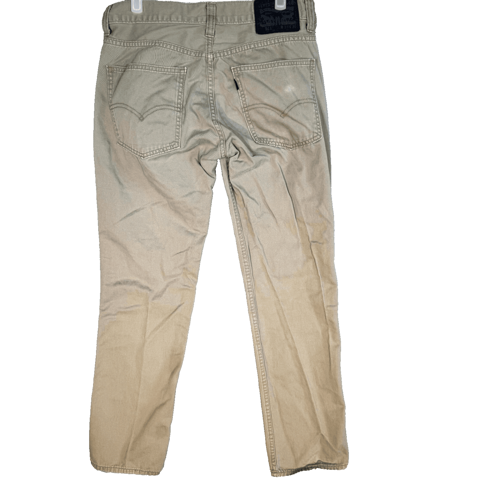 Levi's 511 Men's Jeans 31x30 Beige Slim Fit Straight Leg Denim 100% Cotton - Thumbnail 2