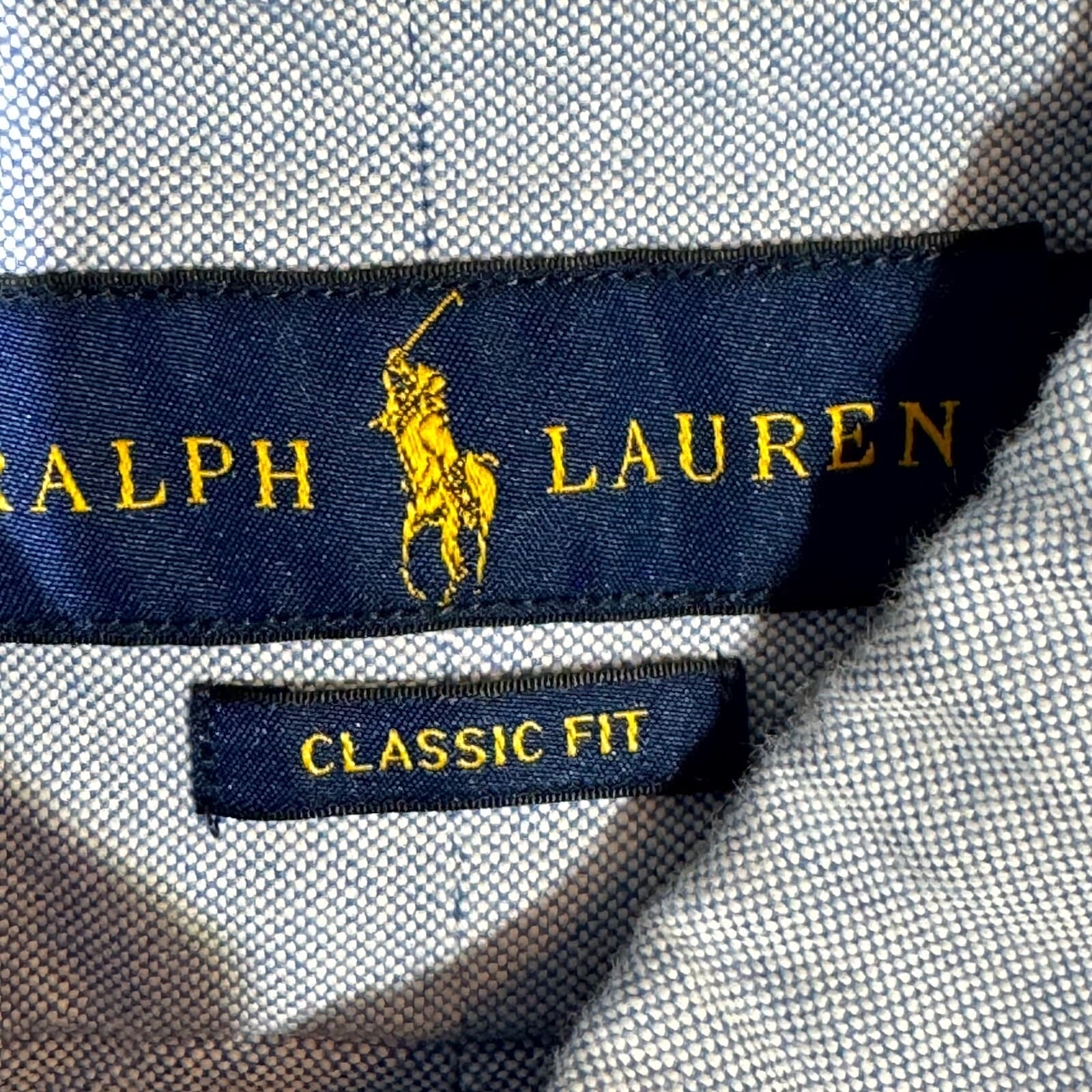 Ralph Lauren Men’s Shirt 2XL Blue Classic Fit Cotton Long Sleeve Button-Down - Thumbnail 7