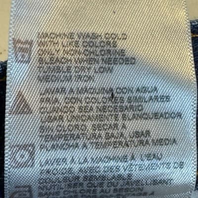 Dickies Jeans Mens 34x30 Blue Denim Straight Leg Workwear Classic Fit Pants Zip - Thumbnail 6