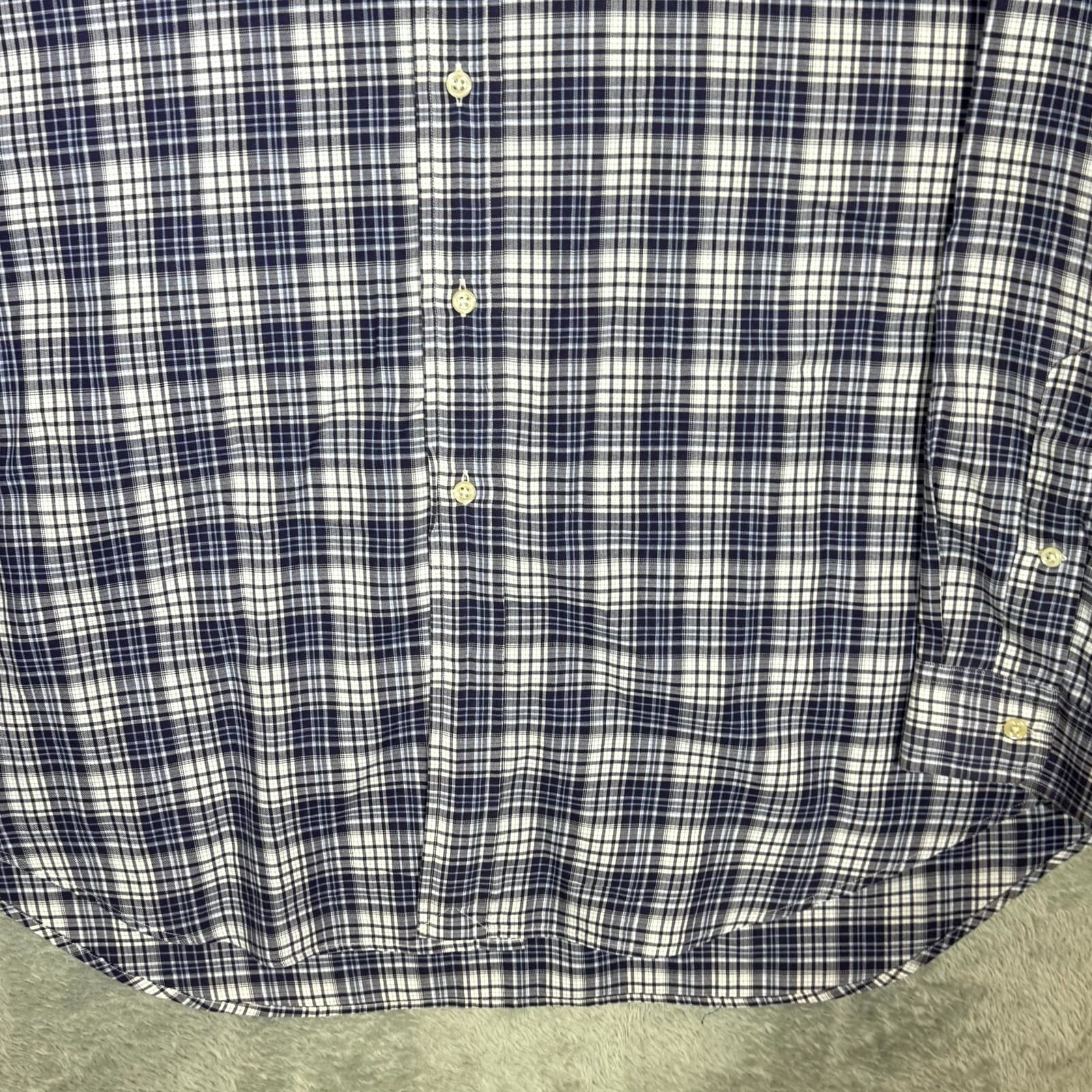 Ralph Lauren Blake Men’s Shirt XL Blue Plaid Cotton Long Sleeve Button-Down - Thumbnail 6