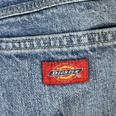 Dickies Jeans Mens 36x30 Blue Carpenter Workwear Denim Utility Pants Zip Fly - Thumbnail 4