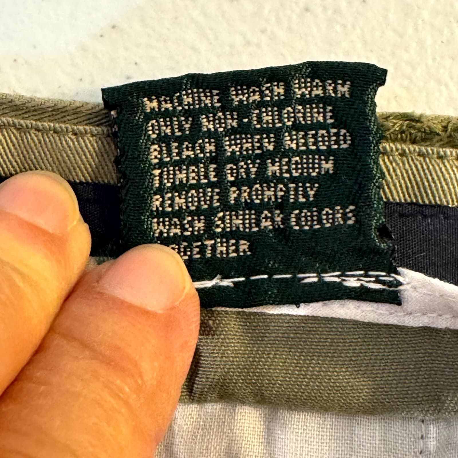 American Eagle Outfitters Men’s Chino Shorts 38 Olive Green Cotton Pleated - Thumbnail 6