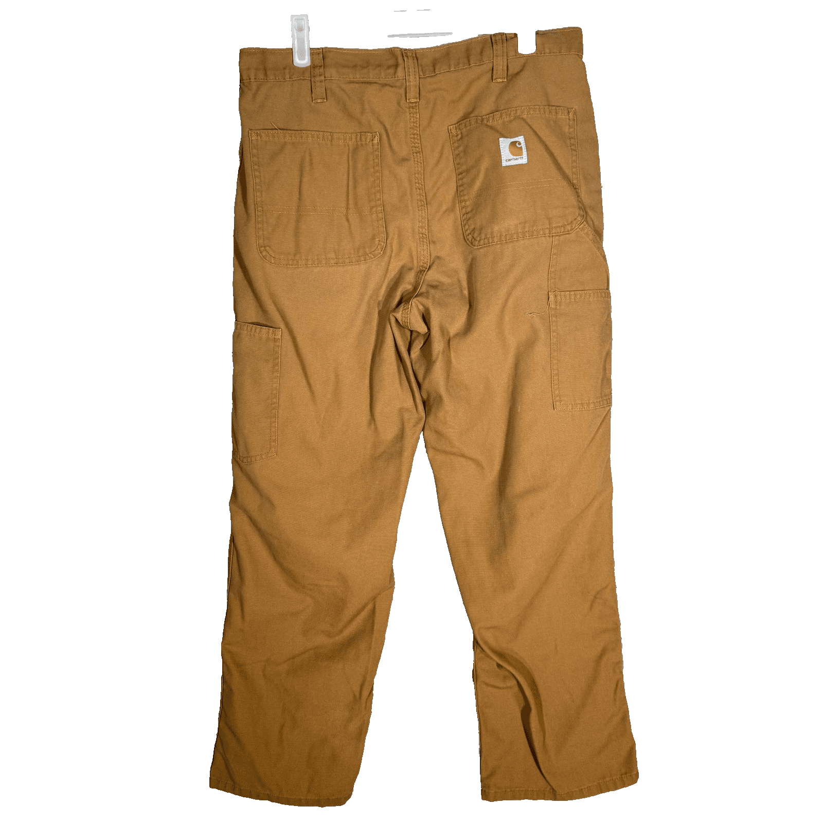 Carhartt Pants Mens 34x30 Brown Dungaree Fit Workwear Utility Canvas Good - Thumbnail 2